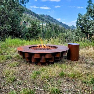 Reclaimed Tube Fire Pit