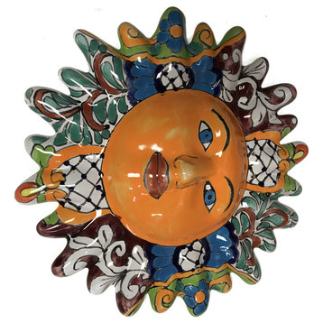 Multicolor Talavera Ceramic Sun Face