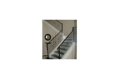 デンバーにあるモダンスタイルのおしゃれな階段の写真