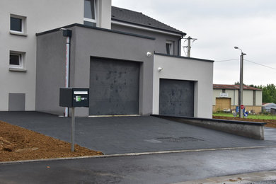 Aménagement d'une façade de maison moderne.