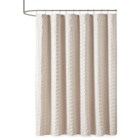 Madison Park Polyester Shower Curtain With Sand Finish MP70-6710