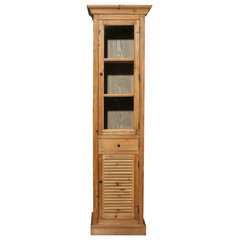 Kent 19 in. W x 33 in. H x 14 in. D Bathroom Linen Storage Cabinet in Whitewash Kent 19 in. W x 33 in. H x 14 in. D Bathroom Linen Storage Cabinet in Whitewash
