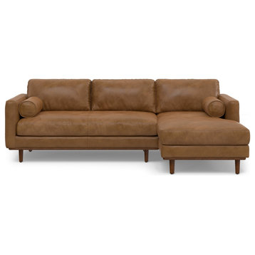 Morrison Sectional In Genuine Leather