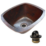 SimplyCopper - 16" Dual Mount Rectangular Copper Kitchen Bar Prep Sink with 2" Strainer Drain - Welcome to Simply Copper