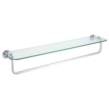 Delta IAO35032 Kendari 25-3/4" Glass Bathroom Shelf - Chrome