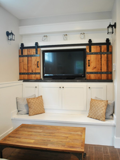 Tv Hidden Behind Doors Houzz