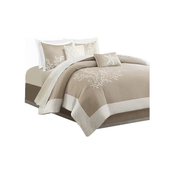 Harbor House Jacquard 6-Piece Comforter Set With Embroidery, King
