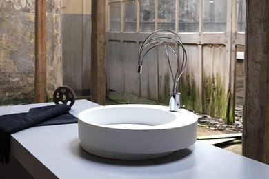 Mountain style bathroom photo in Miami