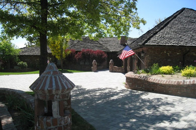 Eclectic exterior home photo in Other