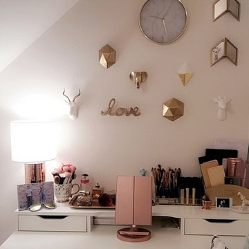 Vanity/Makeup Room - Before and After