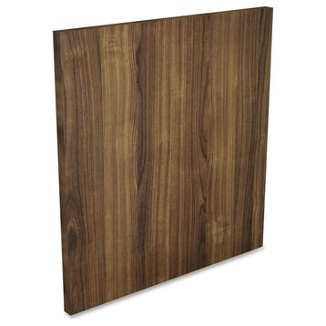 Lorell Door, 708.7 Mil Thickness, Wood, Polyvinyl Chloride PVC, Walnut, 22.8"