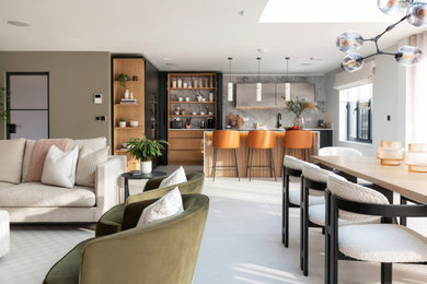 Contemporary kitchen in Hertfordshire.