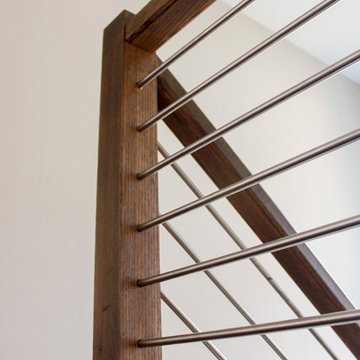 Project #22 | Stainless Steel & Dark Wood Treads