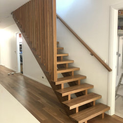 Designer Staircase - Hardwood Flooring