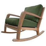 Douglas Nance - Somerset Deep Seating Club Rocker, Storm Grass - The Somerset collection uses thicker stocks of premium teak and soft curves for the deep seating units. Our Somerset furniture is very comfortable and substantial.
