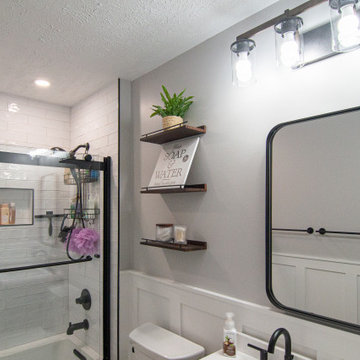 Traditional Style Master Bath With Walk-In Shower & Stand Alone Tub