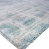 Pasargad Home Modern Collection Hand-Knotted Silk Runner- 3' 1" X 8' 5"