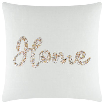 Sparkles Home Shell Home Pillow - 16x16" - White