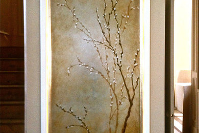 Feature Area Artwork - Hand Painted Willow Branches