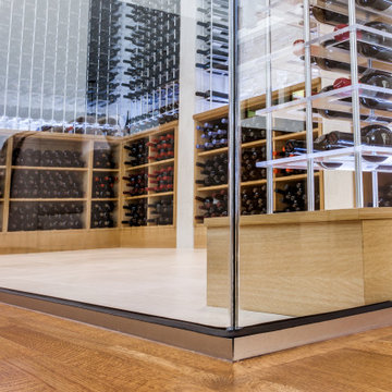 Modern Glass Wine Room