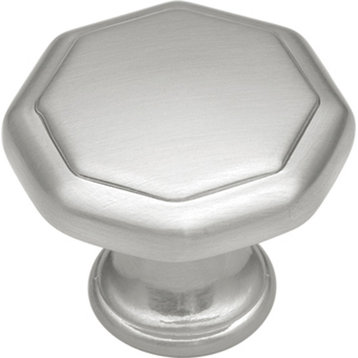 Belwith Hickory 1-1/8 In. Conquest Satin Nickel Cabinet Knob P14004-SN Hardware