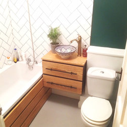 Bathroom sink unit with matching bath panel - Bathroom Vanity Units & Sink Cabinets
