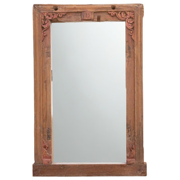 Antique Carved Indo-French Mirror