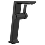 Delta - Delta Pivotal Single Handle Vessel Bathroom Faucet, Matte Black, 799-BL-DST - The confident slant of the Pivotal Bath Collection makes it a striking addition to a bathroom�s contemporary geometry for a look that makes a statement. Delta faucets with DIAMOND Seal Technology perform like new for life with a patented design which reduces leak points, is less hassle to install and lasts twice as long as the industry standard*. You can install with confidence, knowing that Delta faucets are backed by our Lifetime Limited Warranty. *Industry standard is based on ASME A112.18.1 of 500,000 cycles.