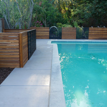 Screening for pool equpment