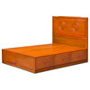 Rosewood Longevity Platform Bed With Drawers, Queen