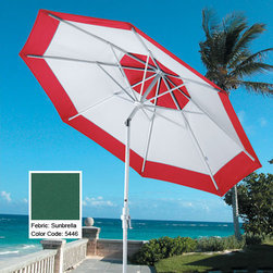 Green-Aluminum-Market-Umbrella - Patio Furniture And Outdoor Furniture