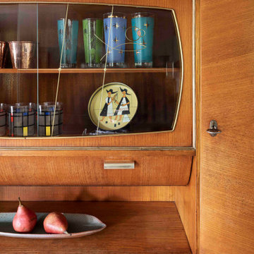Close Up of Vintage German Hutch