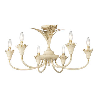 Lillianne 6-Light Semi-flush - French Country - Flush-mount Ceiling ...