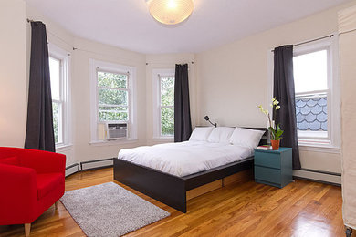 Inspiration for a contemporary bedroom remodel in Boston