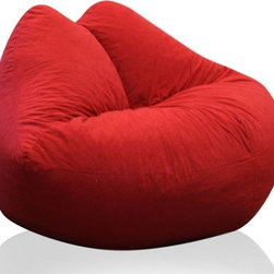 Hot Lips Fun Shape Plush Bean Bags - Bean Bag Chairs