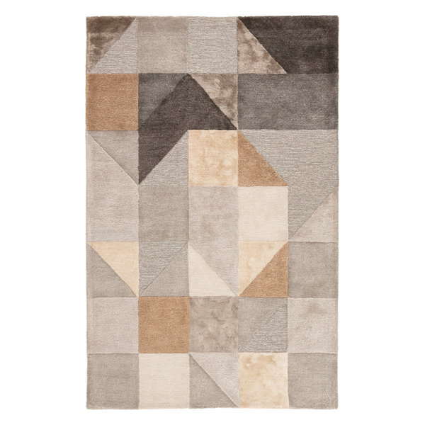 Jaipur Living Penta Handmade Geometric Gray/Gold Area Rug, 8'x11'