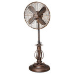 DecoBREEZE - Outdoor Fan, Prestigious - Keep it cool outdoors withh this weather resistant outdoor rated 18" oscillating fan from Deco Breeze.  Adjustable 38" to 50" perfect for outdoor living.  Features weighted bases and automotive outdoor rated paint.