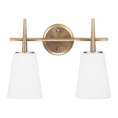 Sea Gull Lighting 2-Light Wall/Bath, Satin Bronze