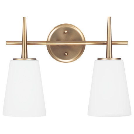 Generation Lighting Lighting 2-Light Wall/Bath, Satin Bronze