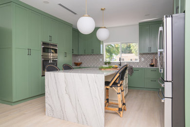 Eclectic kitchen photo in Miami