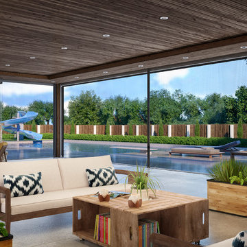 Sunroom/Patio Enclosure- Insect Screens Closed