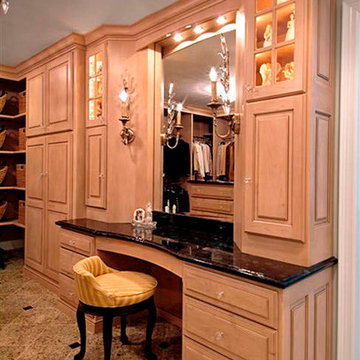 Luxurious Dressing Room Cabinets: Custom Wood Products
