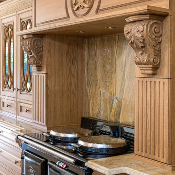 Classic, Sustainable-Wood Victorian Style Kitchen
