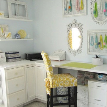 Yellow and Blue office space