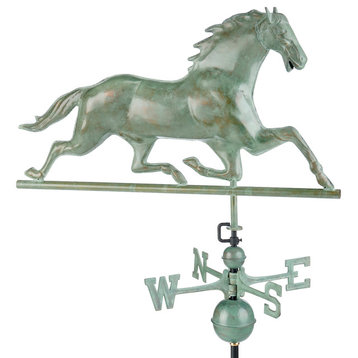 Horse Weathervane, Blue Verde Copper