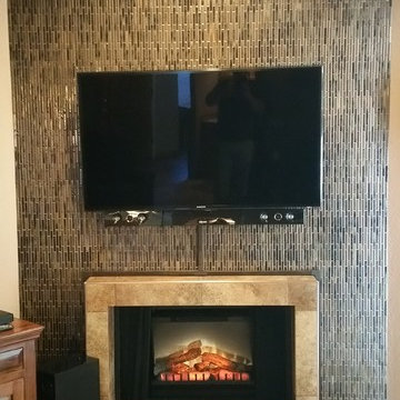 Fireplace Makeover Using Schluter Metal Trim