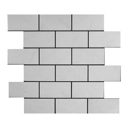 Bianco Dolomiti Marble Italian White Dolomite 2x4 Mosaic Tile Polished - Home Accessories & Decor