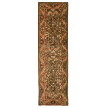 Safavieh Antiquities at52a Rug, Sage/Gold, 2'3"x8'0" Runner