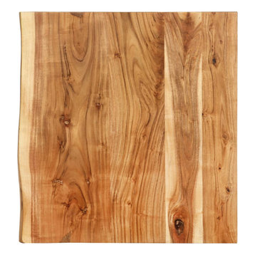 vidaXL Solid Wood Acacia Bathroom Vanity Top 22.8" Worktop Washing Table Plate