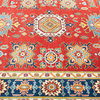 Tribal, One-of-a-Kind Hand-Knotted Area Rug Red, 4'10"x6'10"
